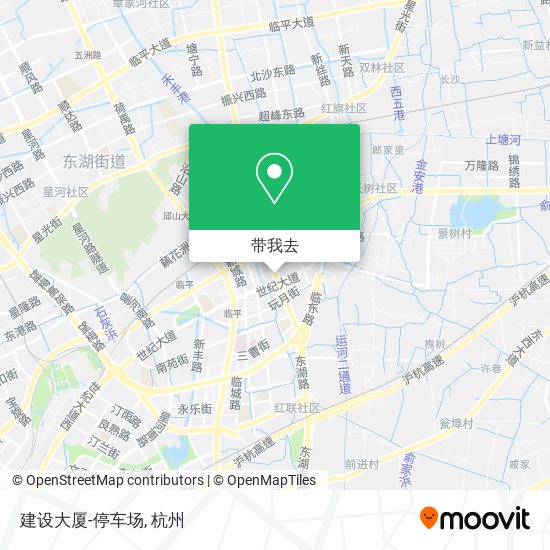 建设大厦-停车场地图
