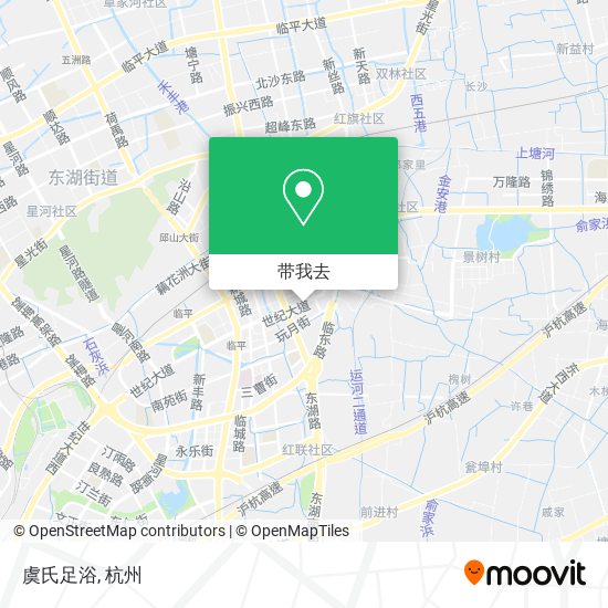虞氏足浴地图