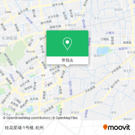 桂花星城-1号楼地图