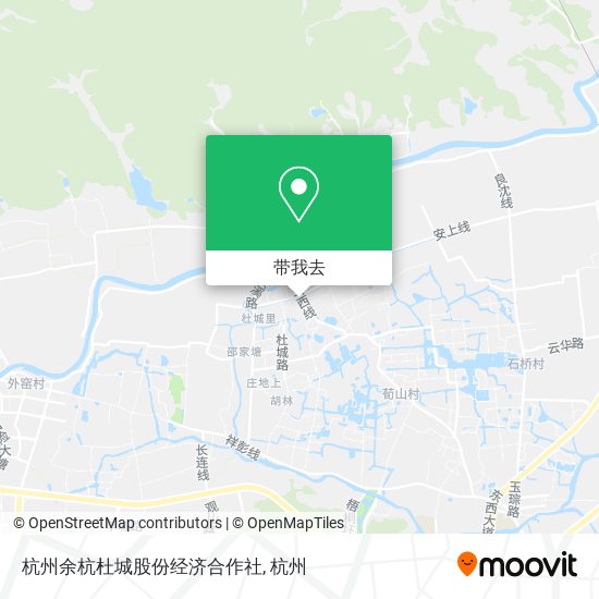 杭州余杭杜城股份经济合作社地图
