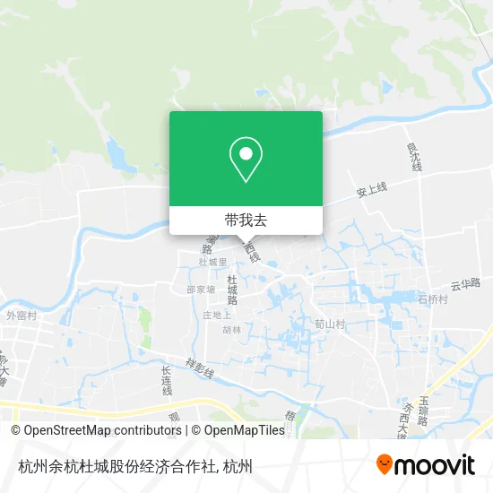 杭州余杭杜城股份经济合作社地图