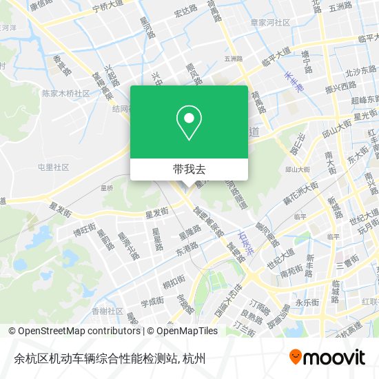 余杭区机动车辆综合性能检测站地图