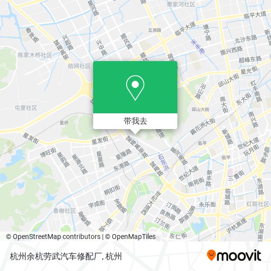 杭州余杭劳武汽车修配厂地图