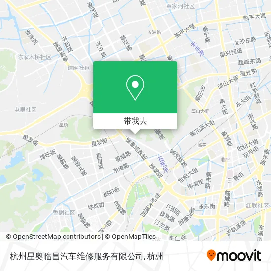 杭州星奥临昌汽车维修服务有限公司地图