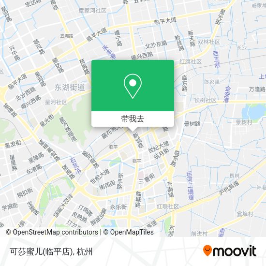 可莎蜜儿(临平店)地图