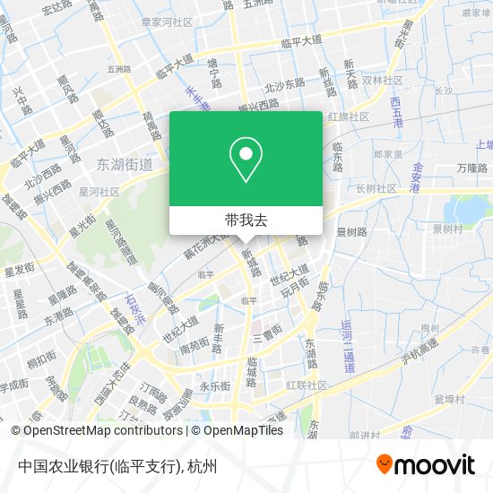 中国农业银行(临平支行)地图