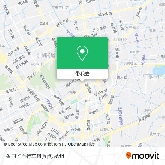 省四监自行车租赁点地图