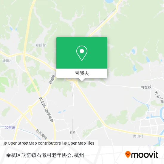 余杭区瓶窑镇石濑村老年协会地图