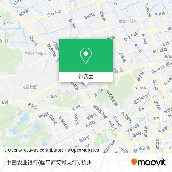 中国农业银行(临平商贸城支行)地图