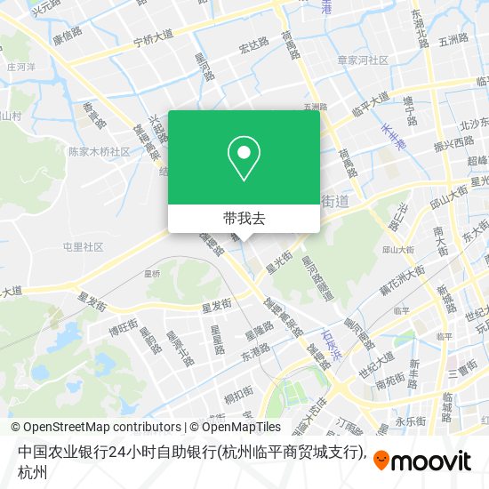 中国农业银行24小时自助银行(杭州临平商贸城支行)地图