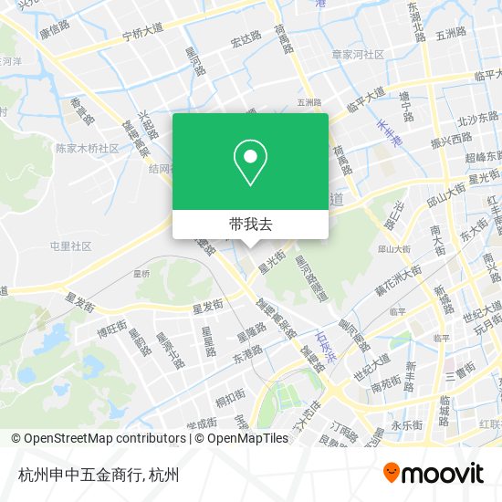 杭州申中五金商行地图