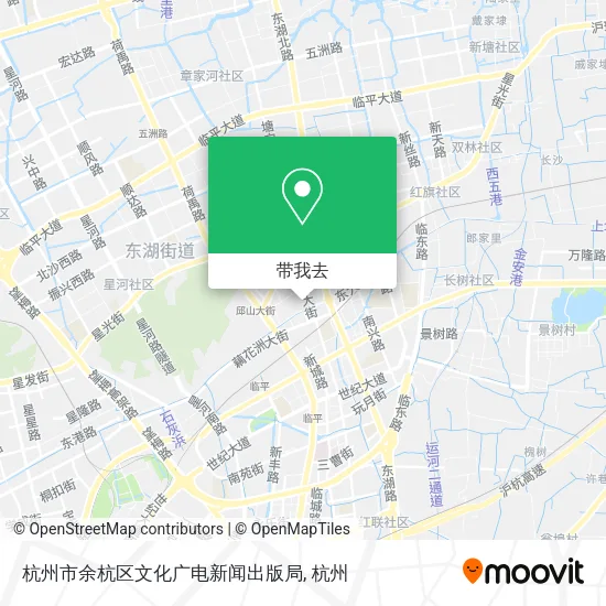 杭州市余杭区文化广电新闻出版局地图