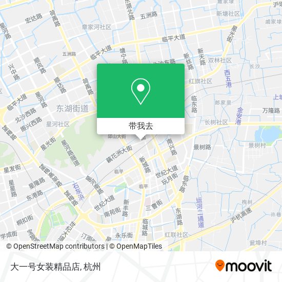 大一号女装精品店地图