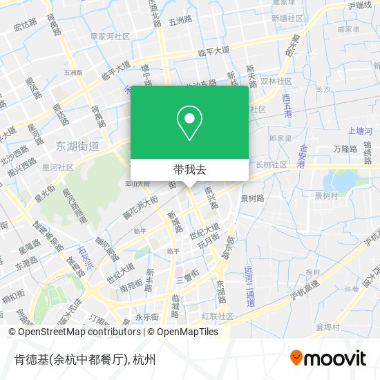 肯德基(余杭中都餐厅)地图