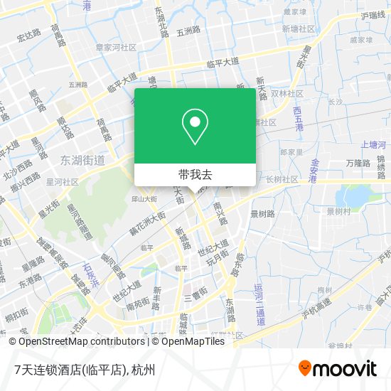 7天连锁酒店(临平店)地图