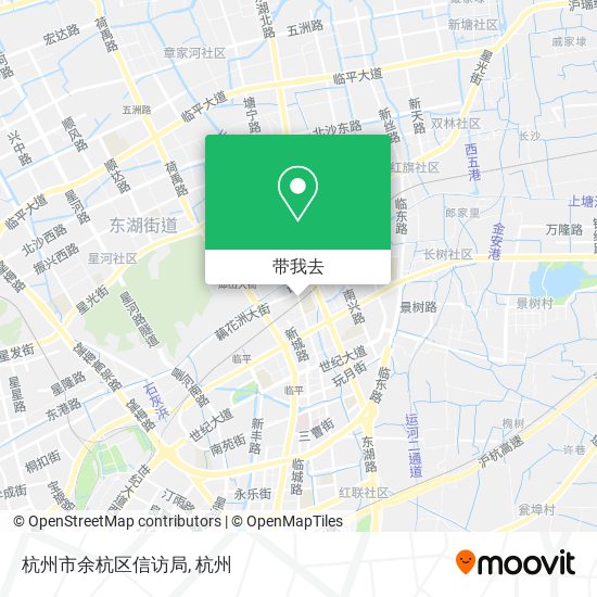 杭州市余杭区信访局地图