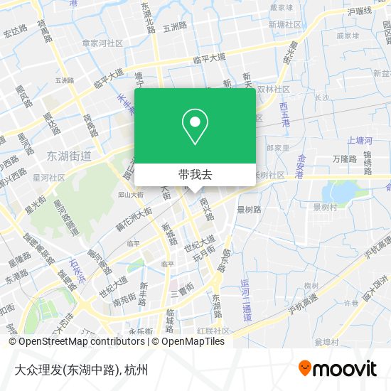 大众理发(东湖中路)地图