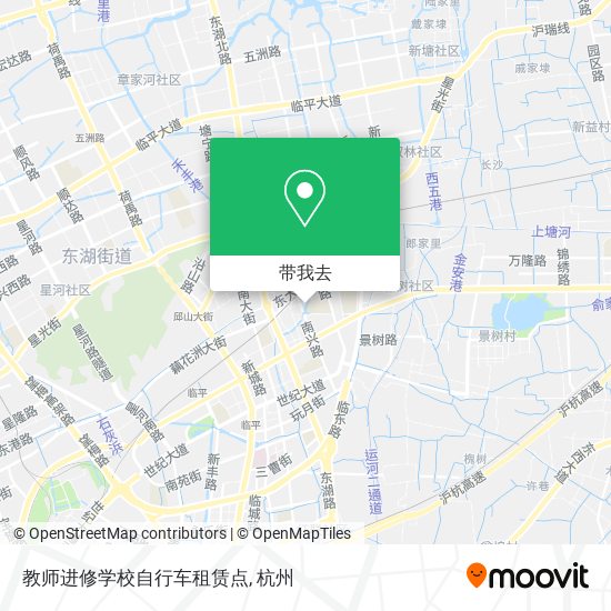 教师进修学校自行车租赁点地图