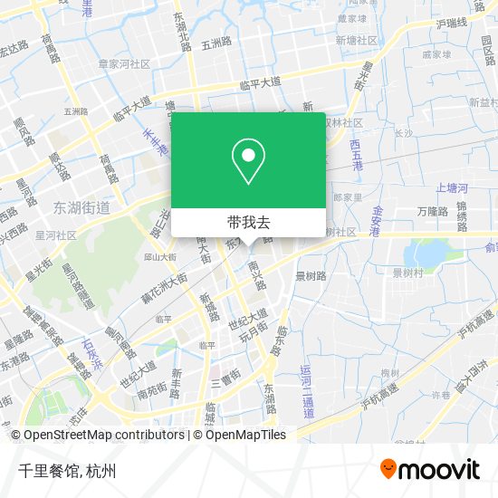 千里餐馆地图