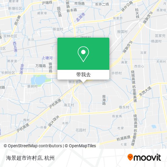 海景超市许村店地图