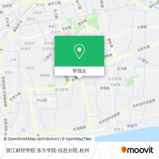 浙江财经学院-东方学院-信息分院地图