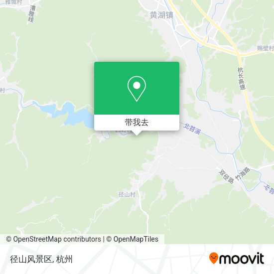 径山风景区地图