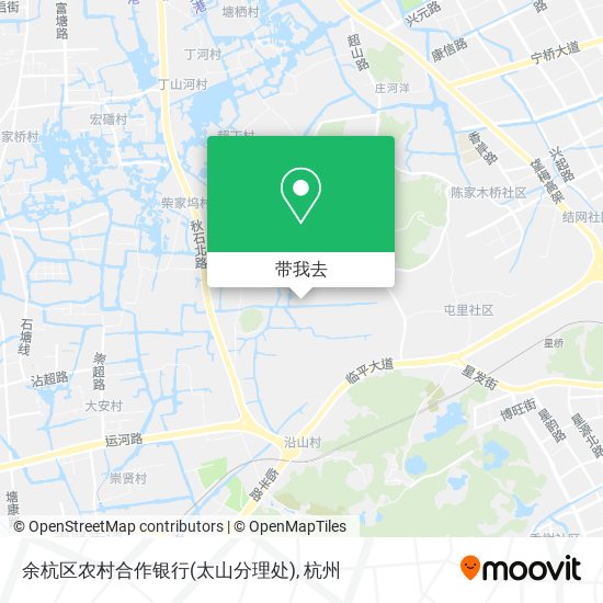 余杭区农村合作银行(太山分理处)地图