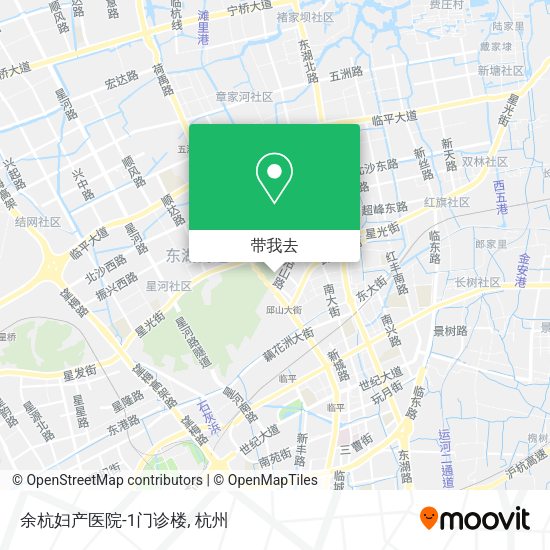 余杭妇产医院-1门诊楼地图