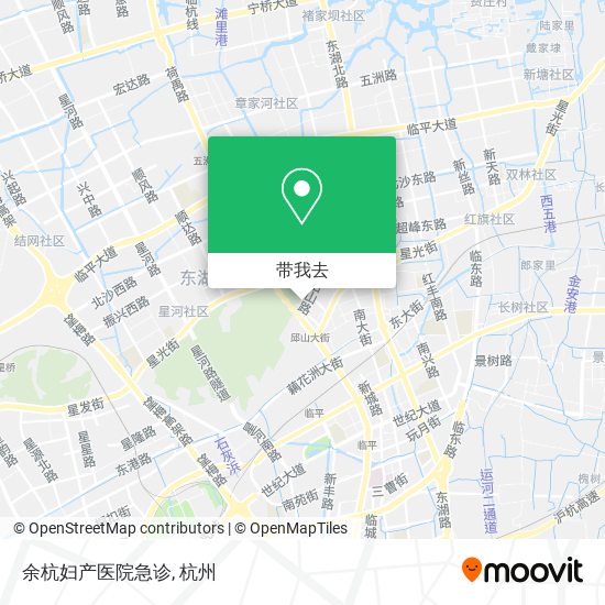 余杭妇产医院急诊地图