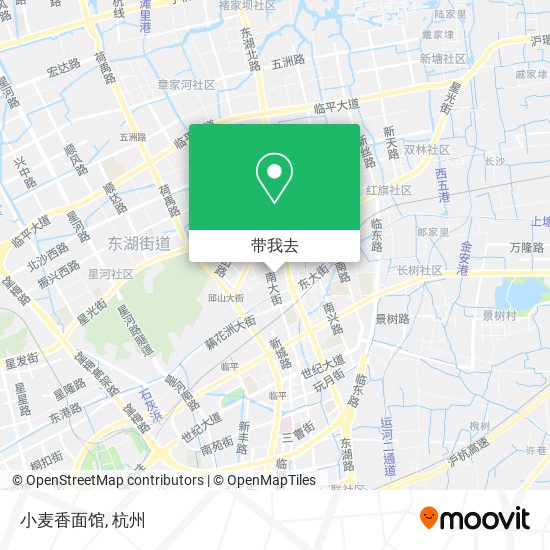 小麦香面馆地图