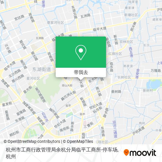 杭州市工商行政管理局余杭分局临平工商所-停车场地图