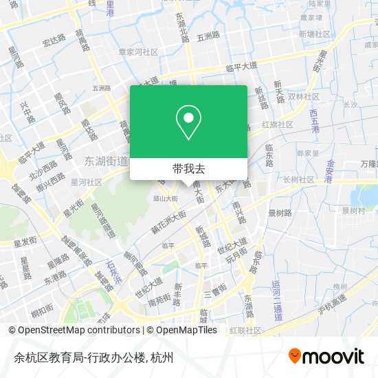 余杭区教育局-行政办公楼地图