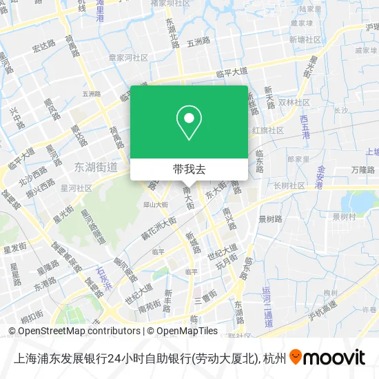上海浦东发展银行24小时自助银行(劳动大厦北)地图