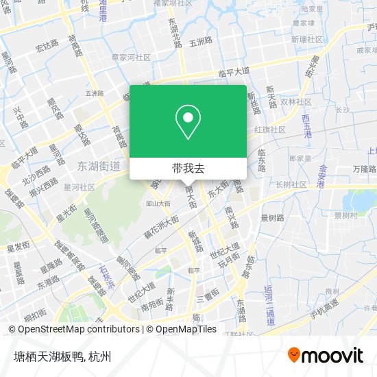 塘栖天湖板鸭地图