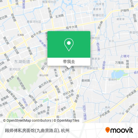 顾师傅私房面馆(九曲营路店)地图