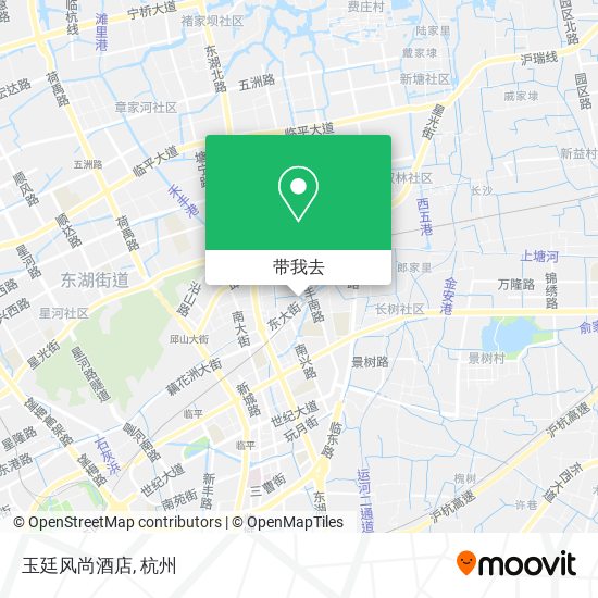 玉廷风尚酒店地图