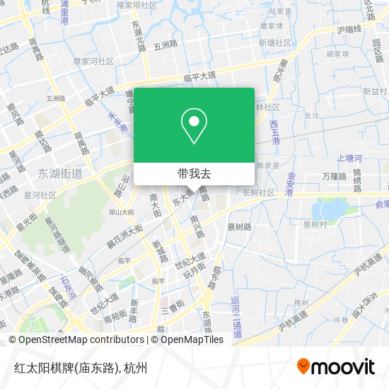 红太阳棋牌(庙东路)地图