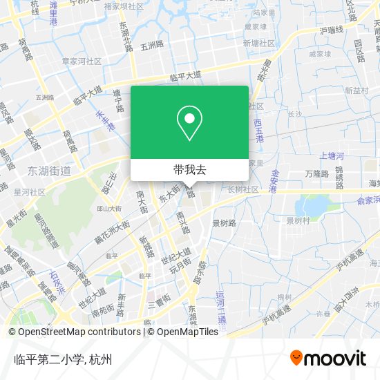 临平第二小学地图