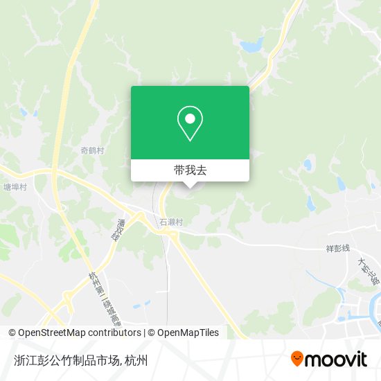 浙江彭公竹制品市场地图