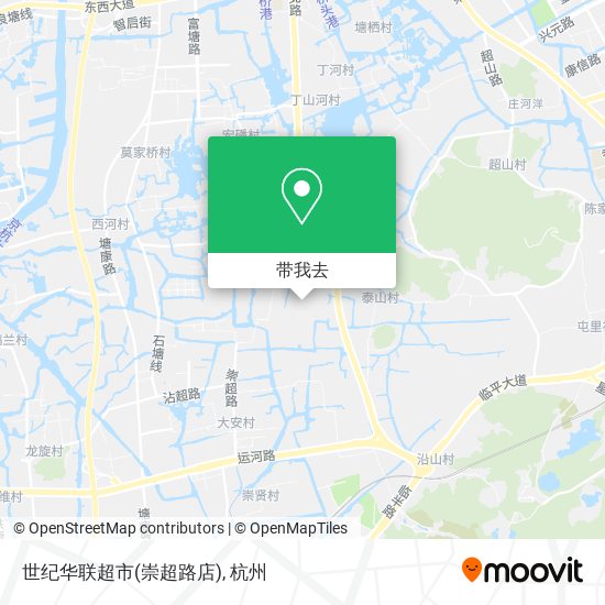 世纪华联超市(崇超路店)地图