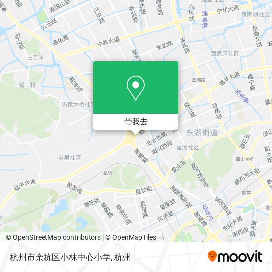 杭州市余杭区小林中心小学地图