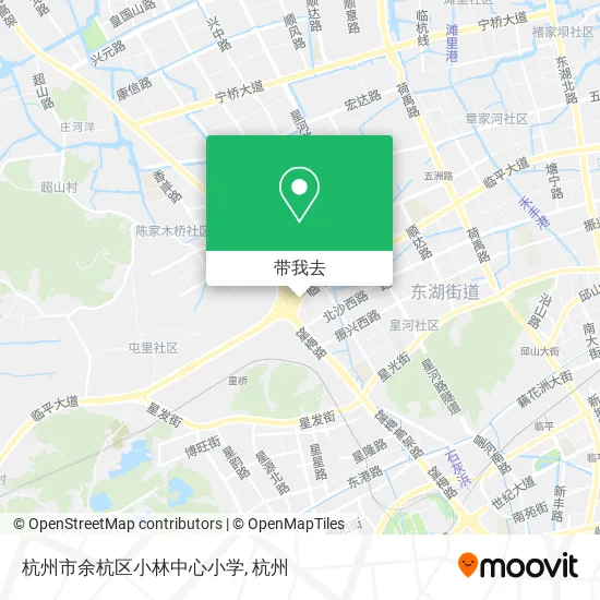 杭州市余杭区小林中心小学地图