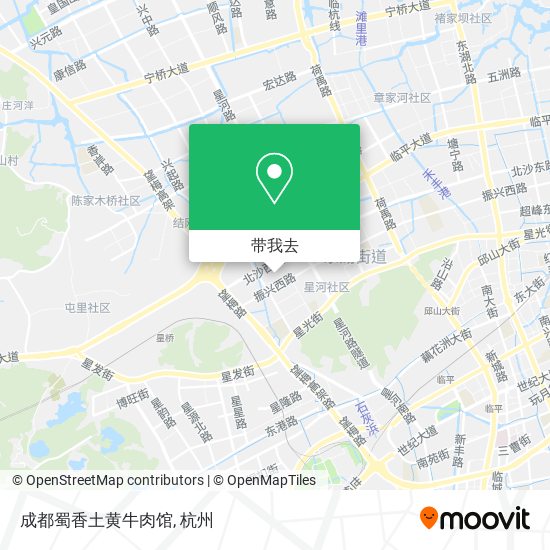 成都蜀香土黄牛肉馆地图