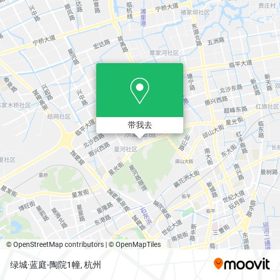 绿城·蓝庭-陶院1幢地图