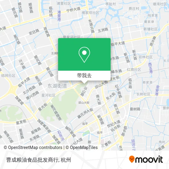 曹成粮油食品批发商行地图