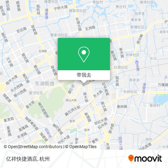 亿祥快捷酒店地图