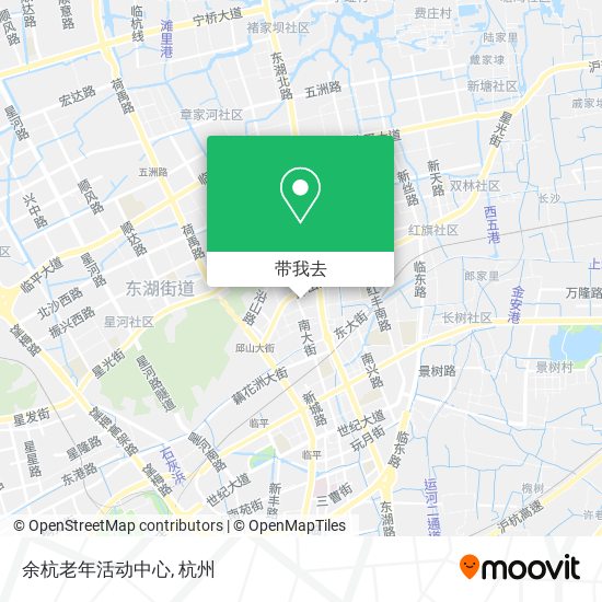 余杭老年活动中心地图