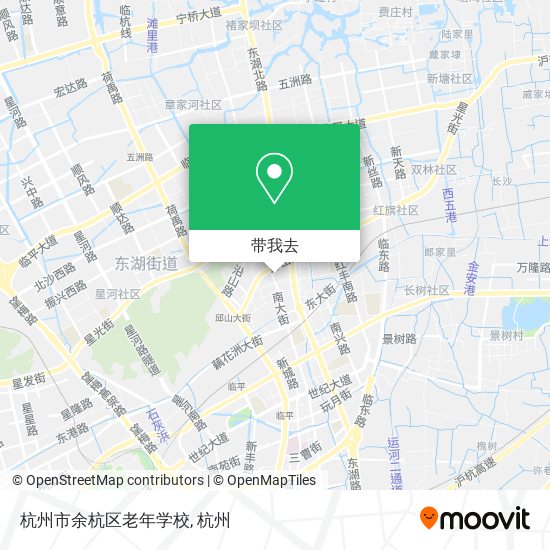 杭州市余杭区老年学校地图