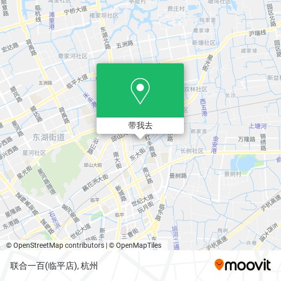 联合一百(临平店)地图