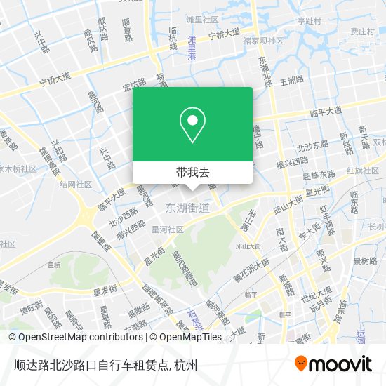 顺达路北沙路口自行车租赁点地图